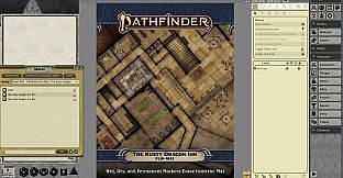 Fantasy Grounds - Pathfinder RPG - Pathfinder Flip-Mat: The Rusty Dragon Inn