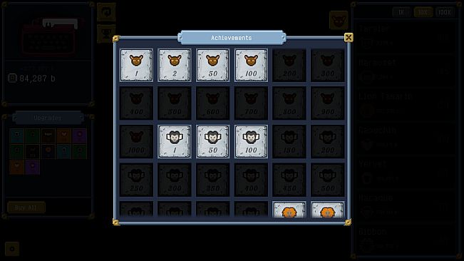 Infinite Monkey Clicker