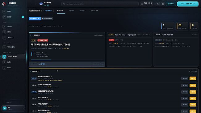 FRAGLINE: Esports Manager