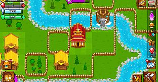 Bloons Monkey City - Log City Walls