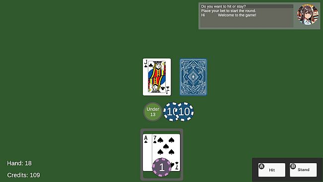 Hit and Stand Blackjack