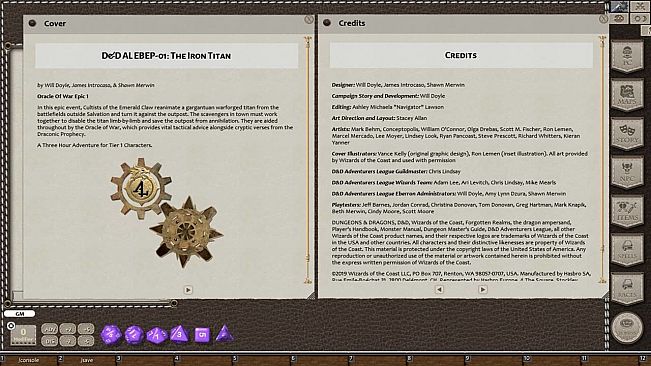 Fantasy Grounds - D&D Adventurers League EB-EP-01 The Iron Titan