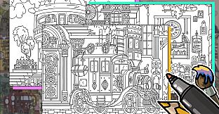 HIDDEN CATS 3: Steampunk - Coloring Book