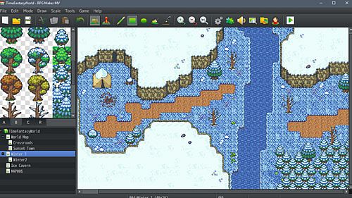 RPG Maker MZ - Time Fantasy: Winter Tiles