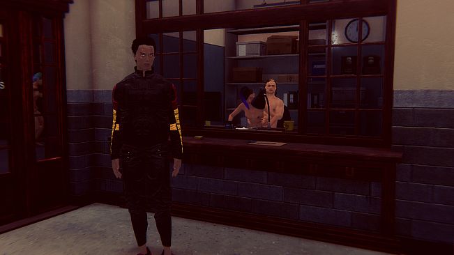 Cyberpunk men for Fuck in police