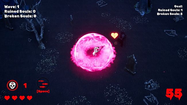 Broken Scary Skeleton