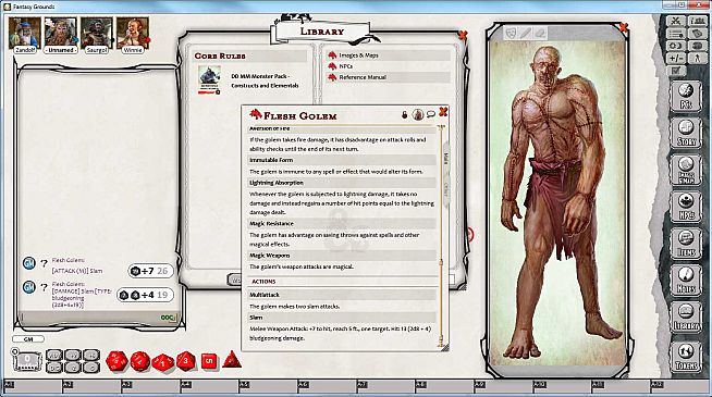 Fantasy Grounds - D&D Monster Pack - Constructs & Elementals