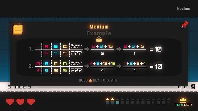 Mini Star Math: 3 Hearts