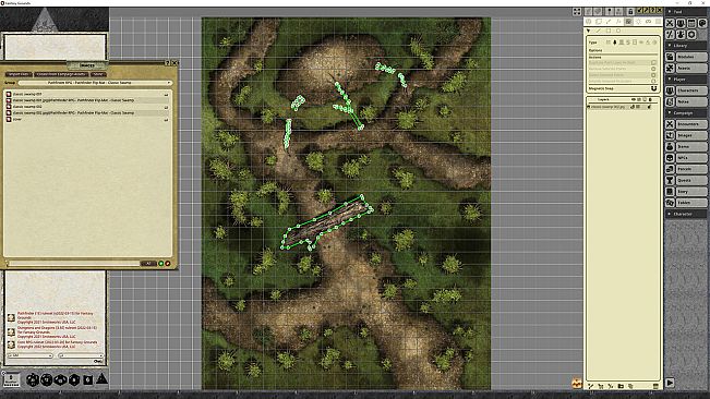 Fantasy Grounds - Pathfinder RPG - Pathfinder Flip-Map - Classic Swamp