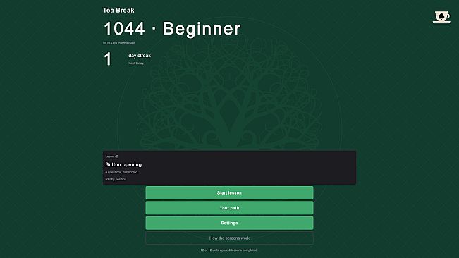 Tea Break Poker Trainer