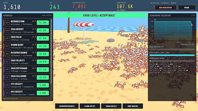 ONE MILLION CRABS