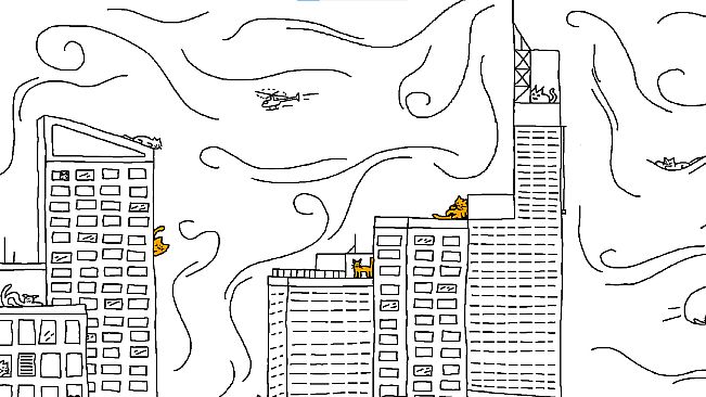 Looking For Cats In a Badly Drawn City