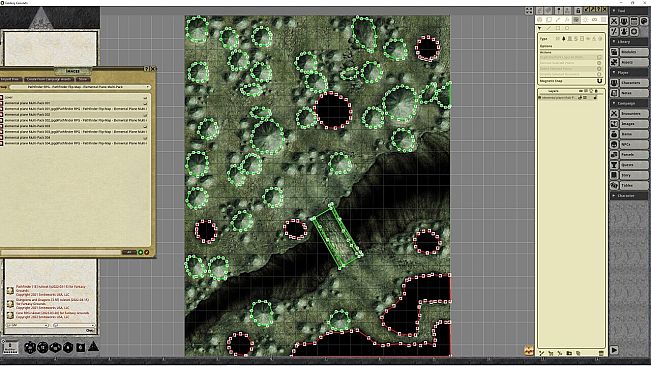 Fantasy Grounds - Pathfinder RPG - Pathfinder Flip-Mat - Elemental Planes Multi-Pack