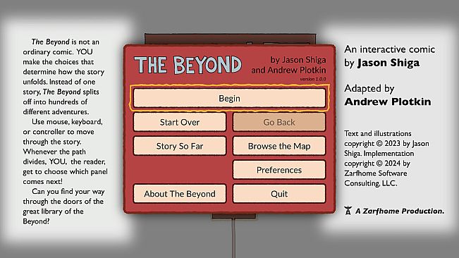 The Beyond: An Interactive Comic Book