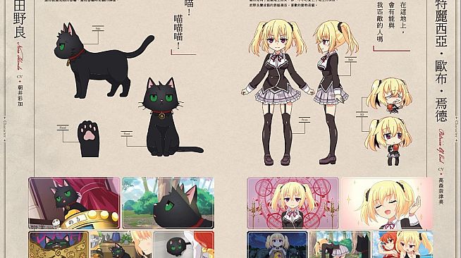 Concept Design of  anime - The Princess, the Stray Cat, and Matters of the Heart