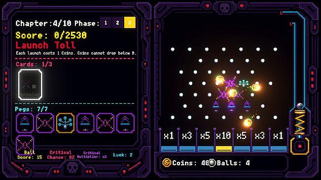 CURSECADE: Pachinko Roguelite