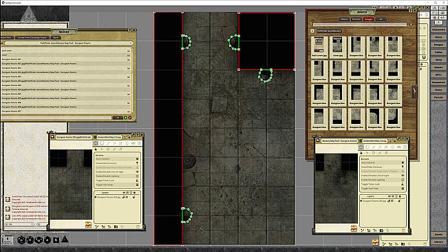 Fantasy Grounds - Pathfinder RPG - GameMastery Map Pack: Dungeon Rooms