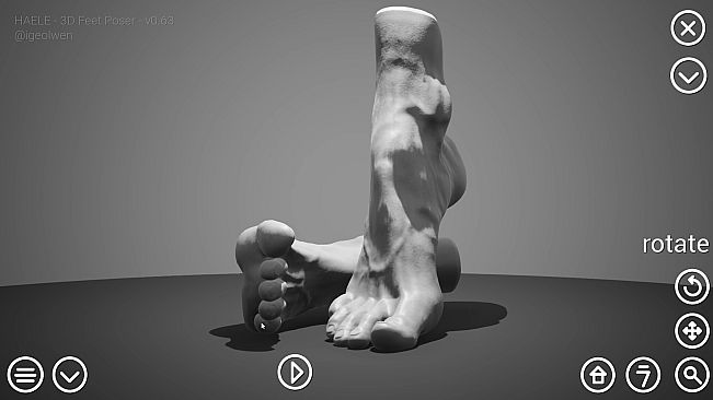 HAELE 3D - Feet Poses Lite - Drawing References