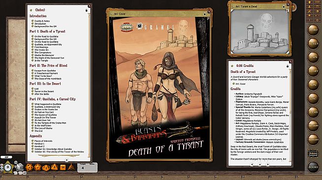 Fantasy Grounds - Beasts & Barbarians: Death of a Tyrant (Savage Worlds)
