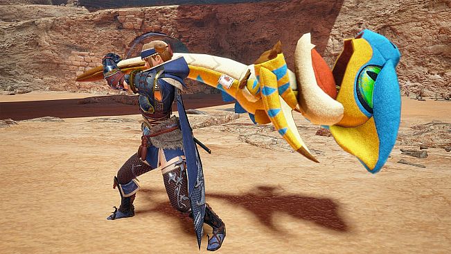Monster Hunter Rise - "Stuffed Tigrex" Hunter layered weapon (Hunting Horn)