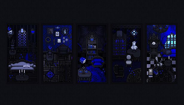 RPG Maker MZ - Gothic Blue Halloween Party