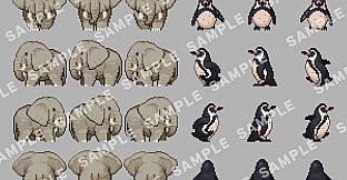 RPG Maker MZ - SERIALGAMES LivingGoodCity Tileset - Small Zoo Set