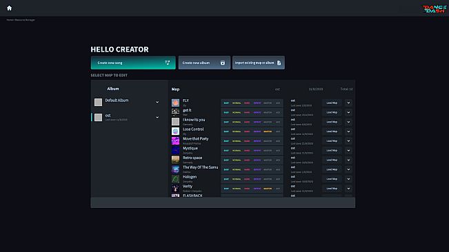 Dance Dash Beatmap Editor