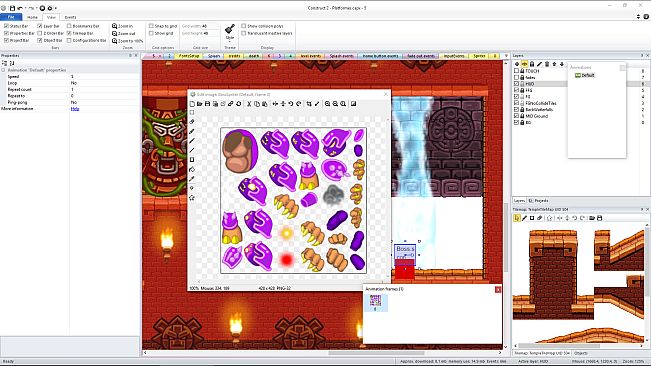 Basic Platformer Game Engine For Construct 2 and 3