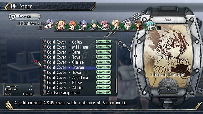 The Legend of Heroes: Trails of Cold Steel II - All Arcus Covers