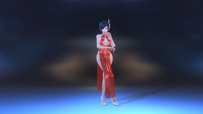 Angel Legion-DLC High-Slit Cheongsam (Red)