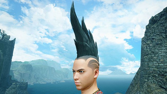 Monster Hunter Rise - "Spiribird Edge" hairstyle
