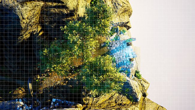 RPGScenery - Stairway in a Gorge Scene