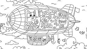 100 Cats Lost In World Find & Color