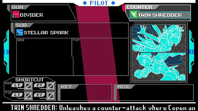 Blaster Master Zero 2 - DLC Playable Character: Copen from "Luminous Avenger iX"