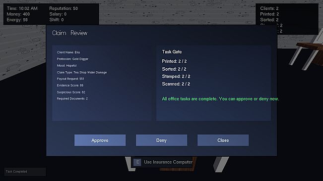Insurance Agent Simulator