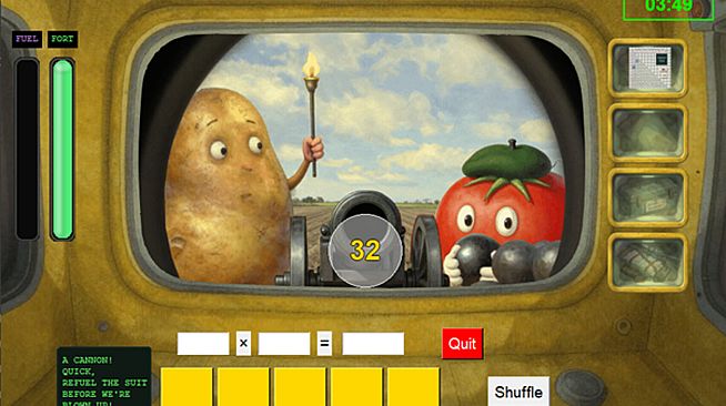 Invasion of the Number Vegetables