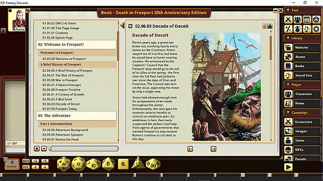 Fantasy Grounds - Death in Freeport: 20th Anniversary Edition