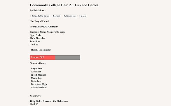 Community College Hero: Fun and Games