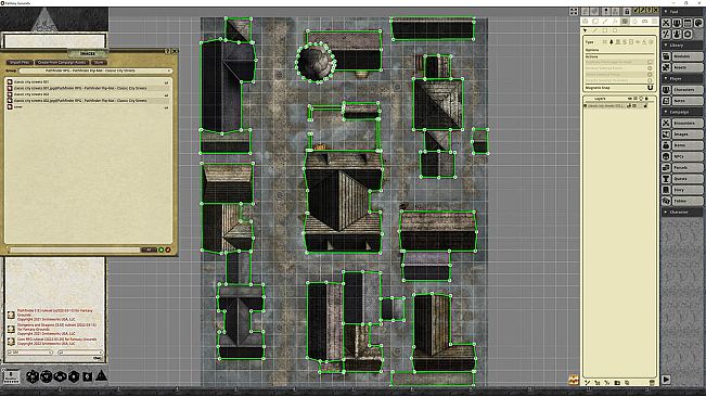 Fantasy Grounds - Pathfinder RPG - Pathfinder Flip-Map - Classic City Streets