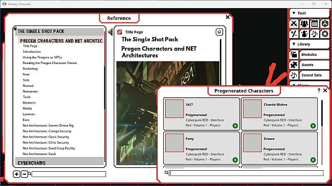 Fantasy Grounds - Cyberpunk RED: Interface RED Volume 1