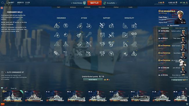 World of Warships — Indianapolis Pack