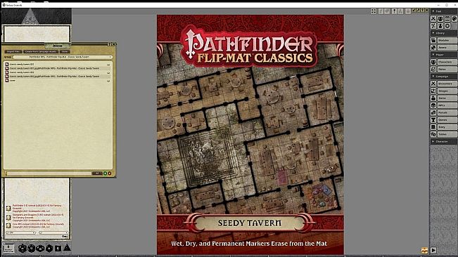 Fantasy Grounds - Pathfinder RPG - Pathfinder Flip-Mat - Classic Seedy Tavern