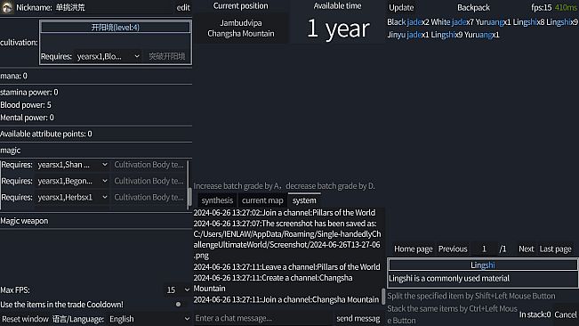 Single-handedly Challenge Ultimate World