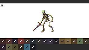 Pixel Art Monster - Color by Number