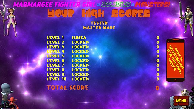 Marmargee Fighter Girl vs. Zombies & Monsters!