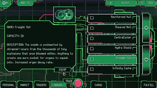 Space Warlord Organ Trading Simulator