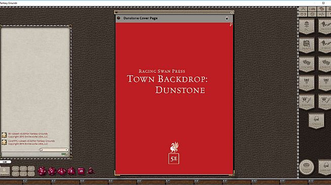 Fantasy Grounds - Town Backdrop: Dunstone (5E)