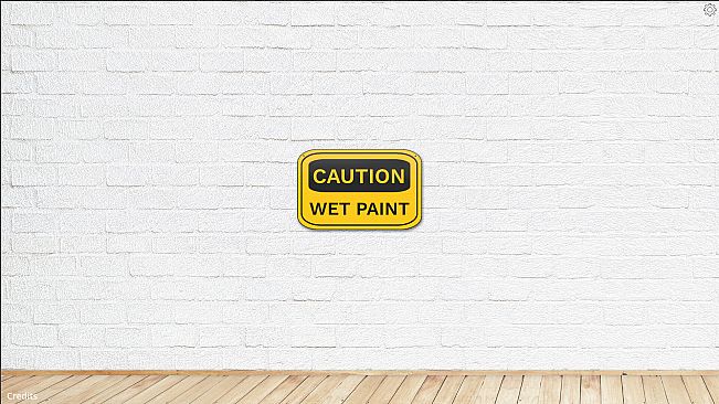 CAUTION WET PAINT