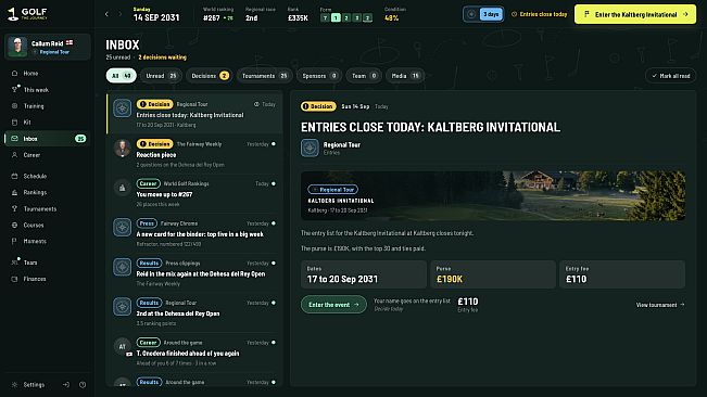 Golf: The Journey - Career Sim