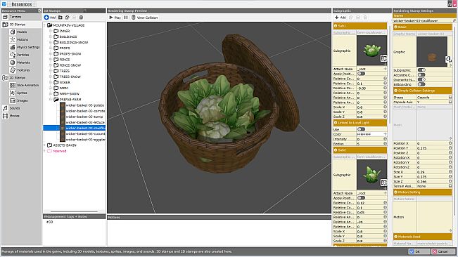 RPG Developer Bakin Mountain Village Pack